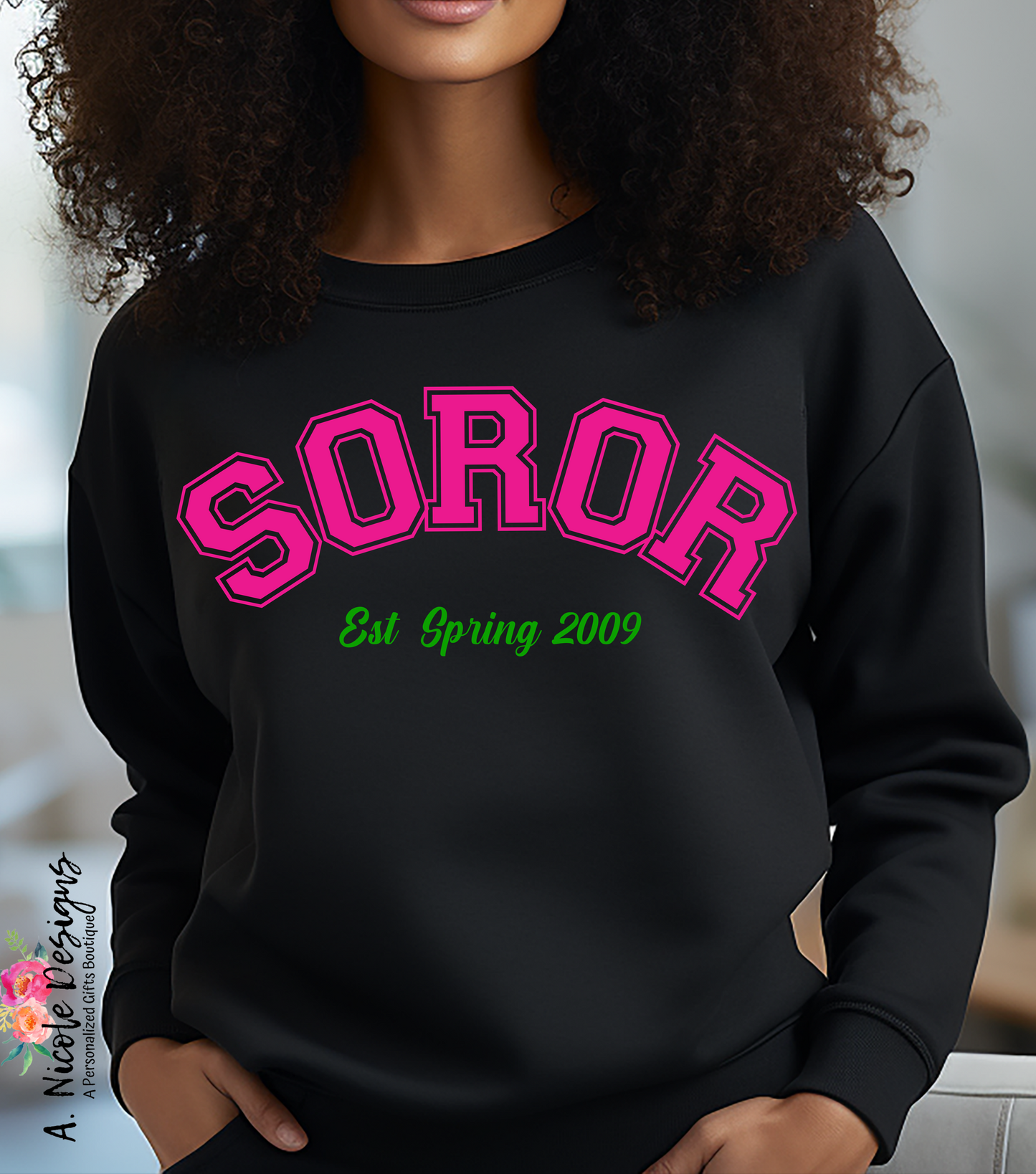 Soror Crewneck | Sorority Girl | Alpha Kappa Alpha Sorority | AKA