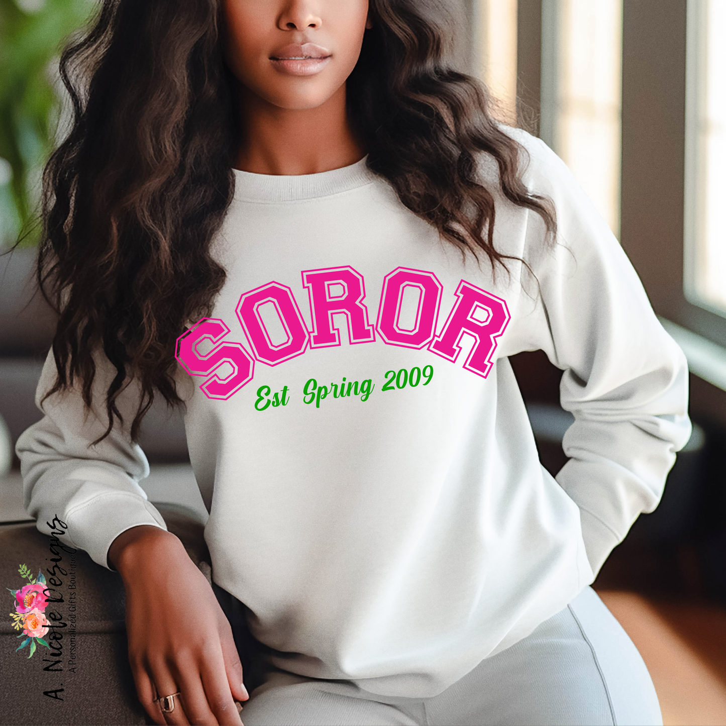 Soror Crewneck | Sorority Girl | Alpha Kappa Alpha Sorority | AKA