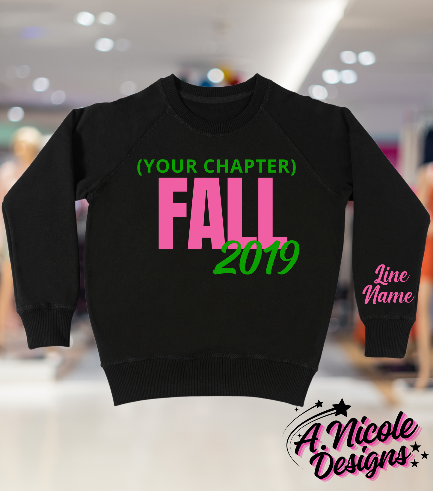 Crossing Year + Chapter T-Shirt and Sweatshirt Design 2 | Alpha Kappa Alpha Sorority | AKA
