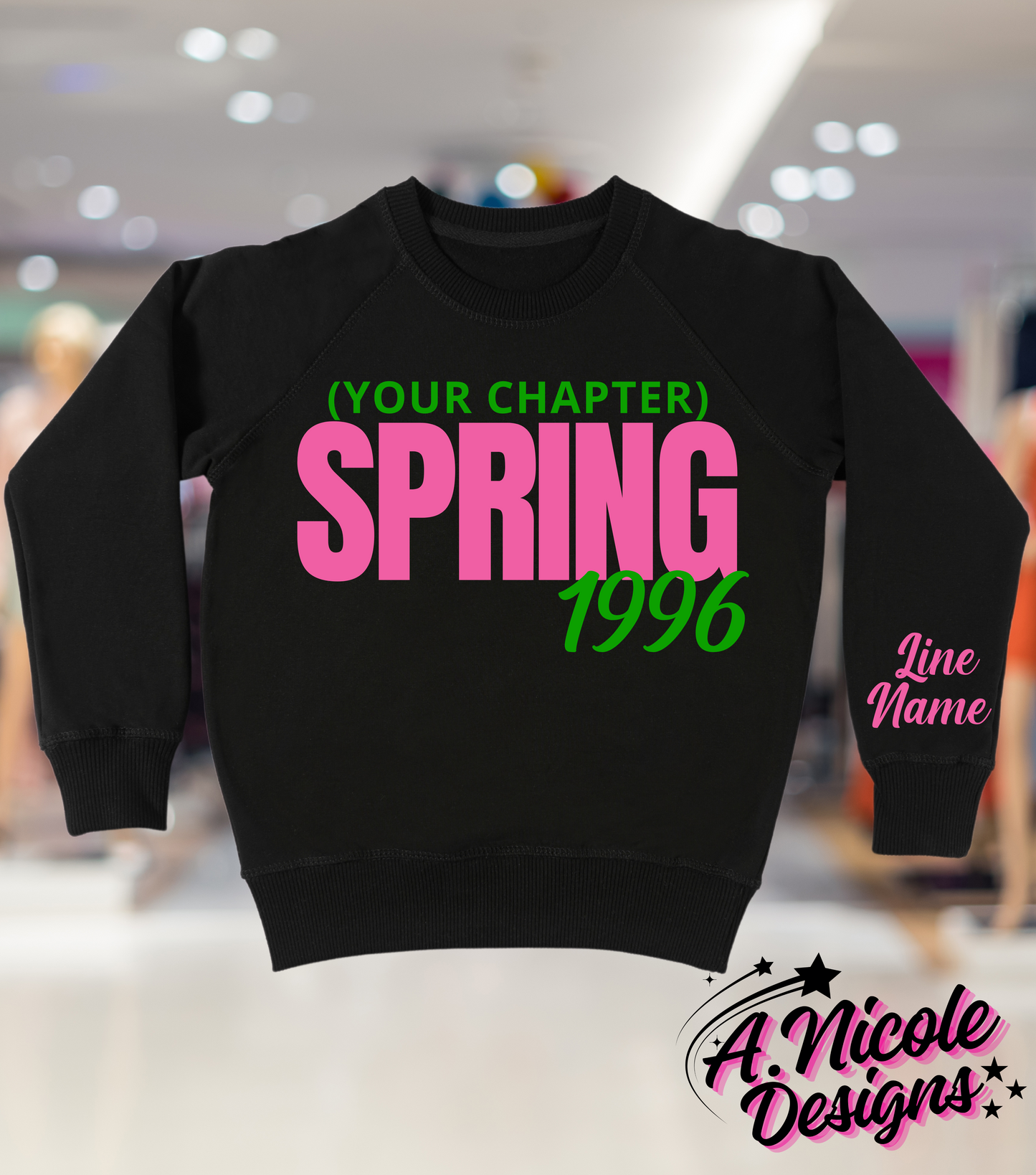 Crossing Year + Chapter T-Shirt and Sweatshirt Design 2 | Alpha Kappa Alpha Sorority | AKA
