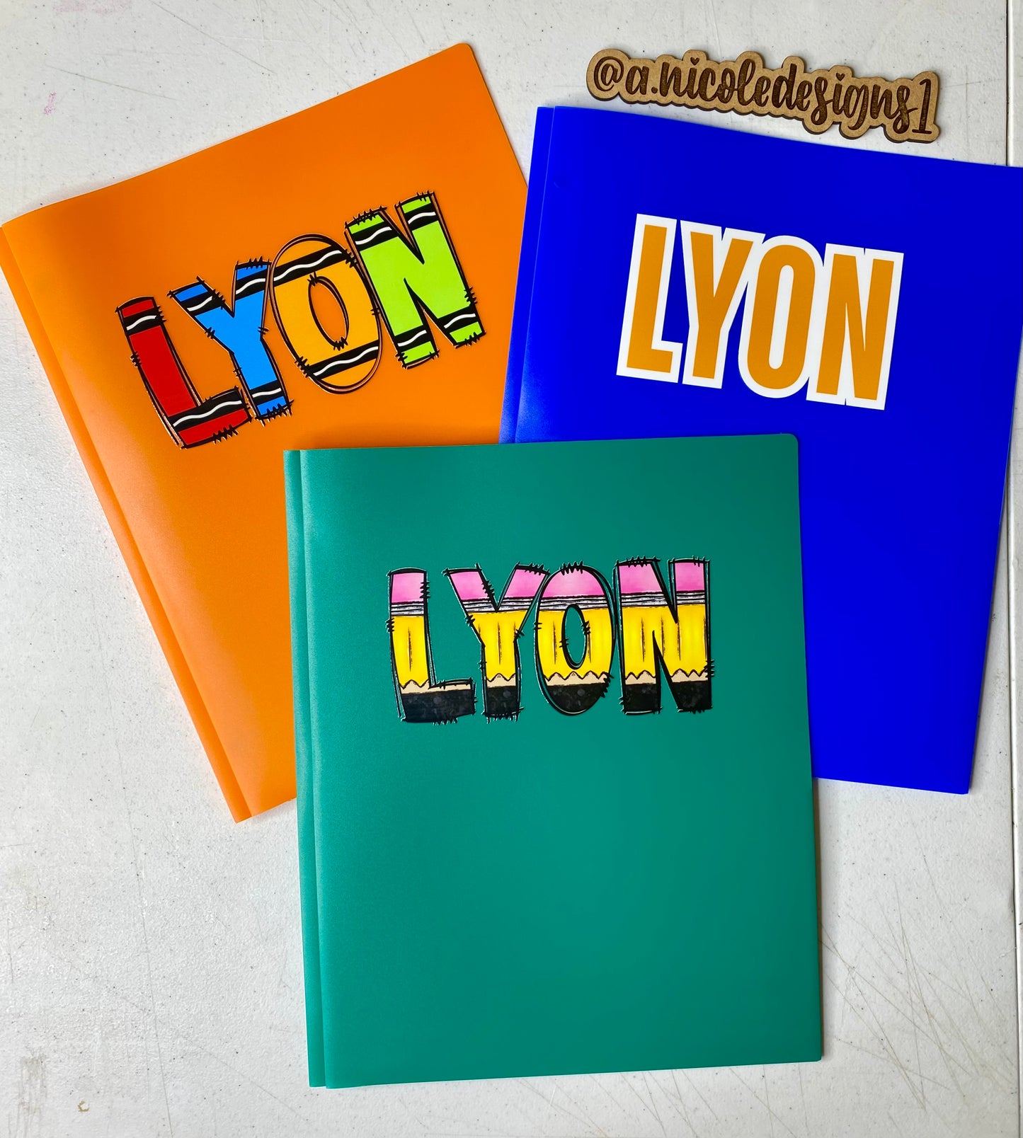 Back to School Name Folders| 3-Prong, Poly Folder