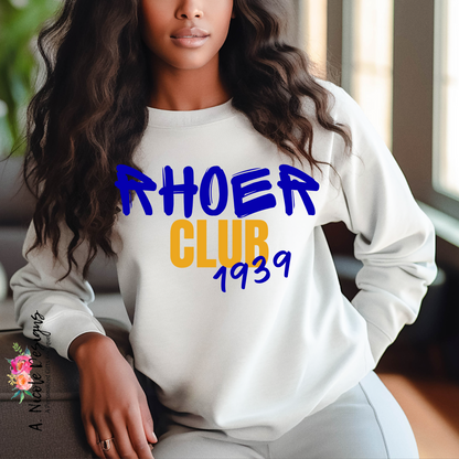Rhoer Crewneck and T-Shirt | Rhoer Club 1939