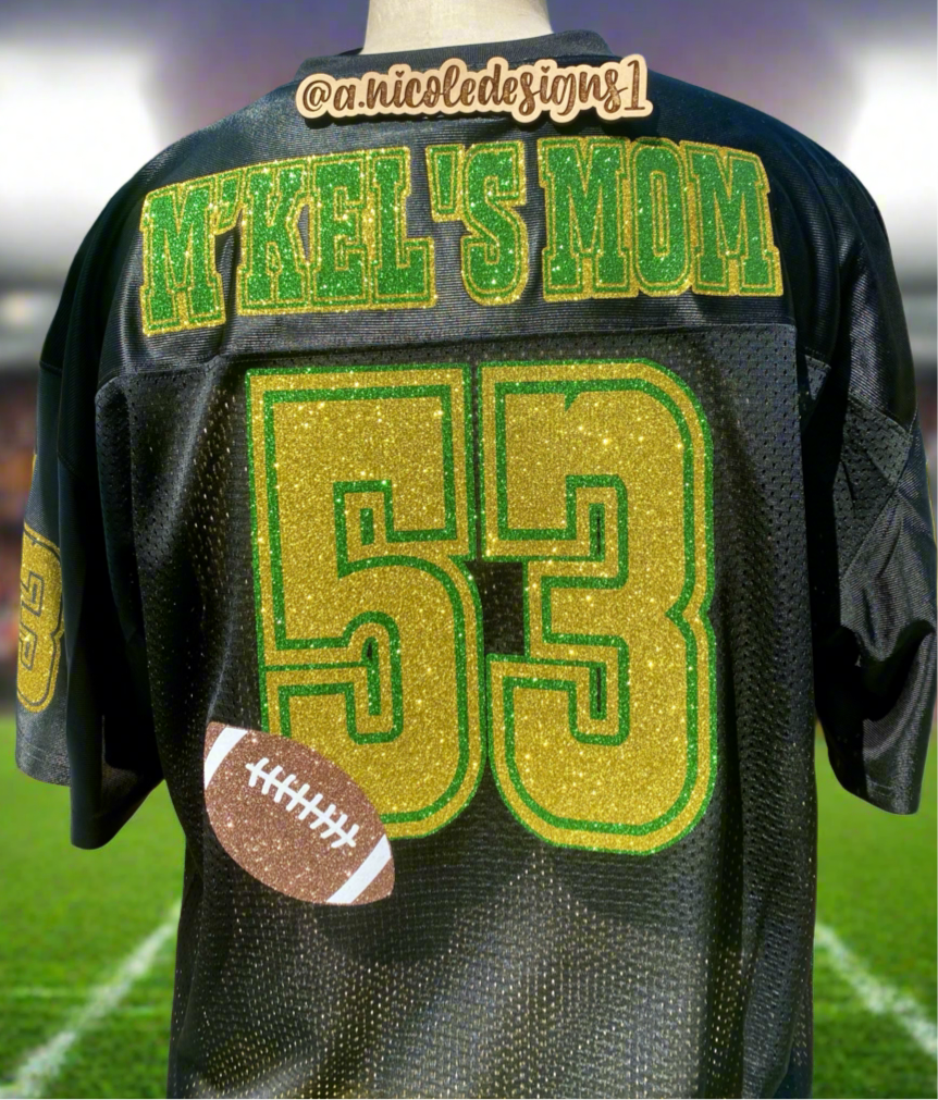 Custom Glitter Football Jersey