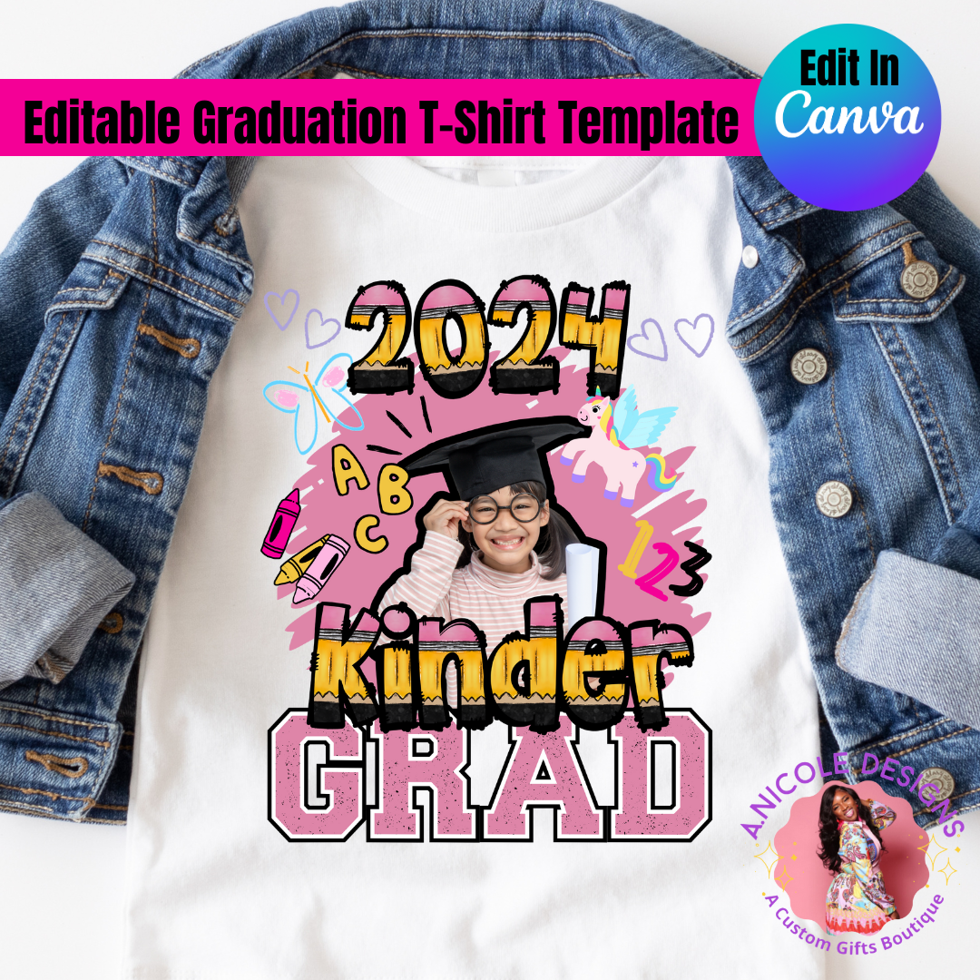 Editable Graduation T-Shirt Template #8