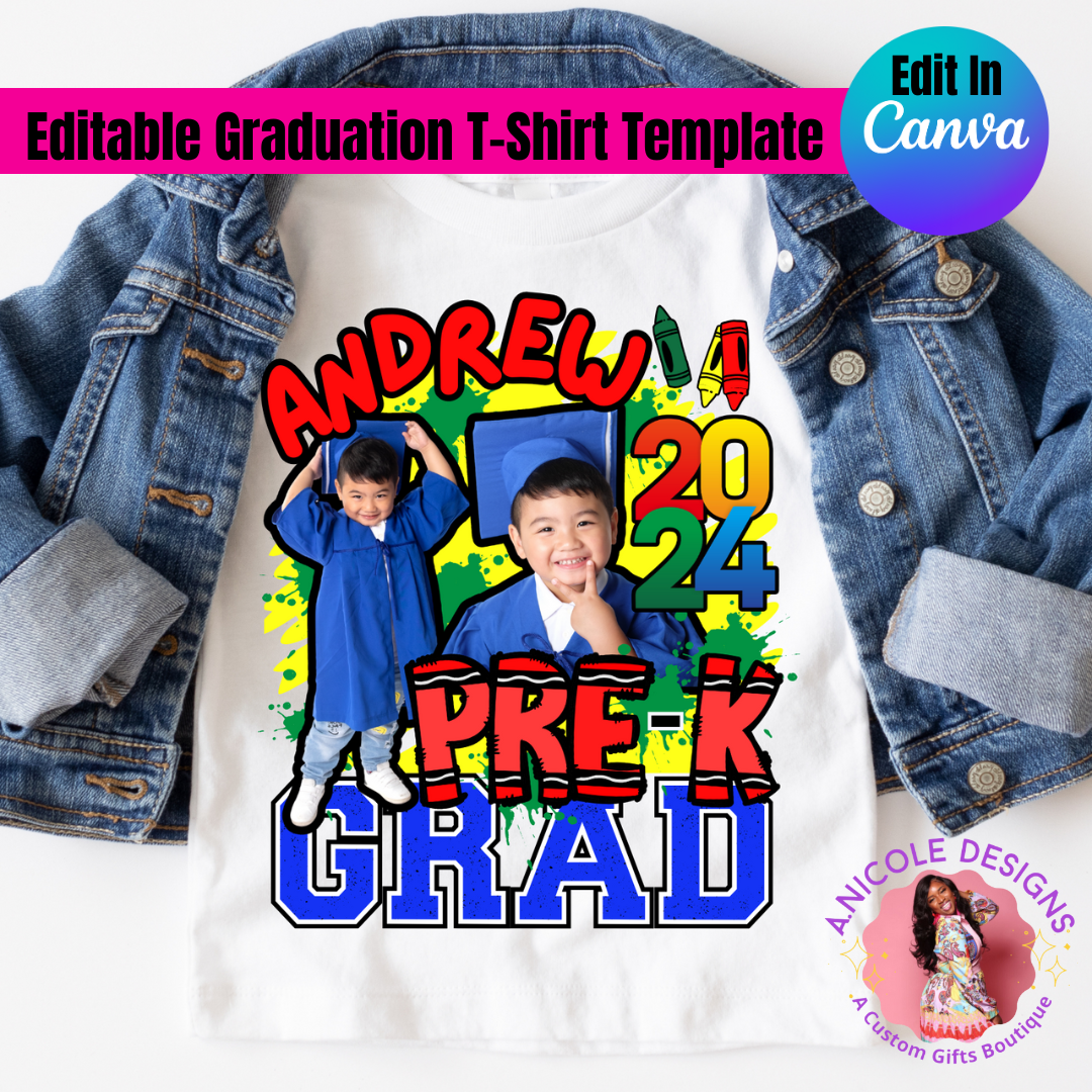 Editable Graduation T-Shirt Template #10