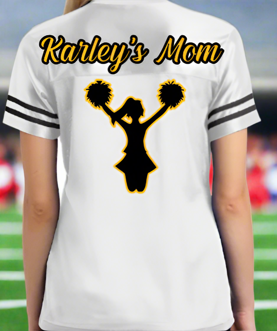 Cheer Mom Glitter/ Non Glitter Jersey