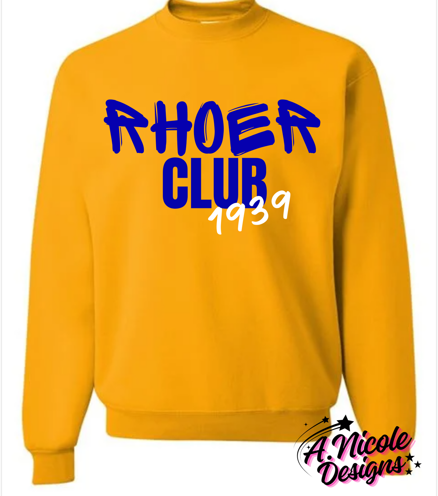 Rhoer Crewneck and T-Shirt | Rhoer Club 1939