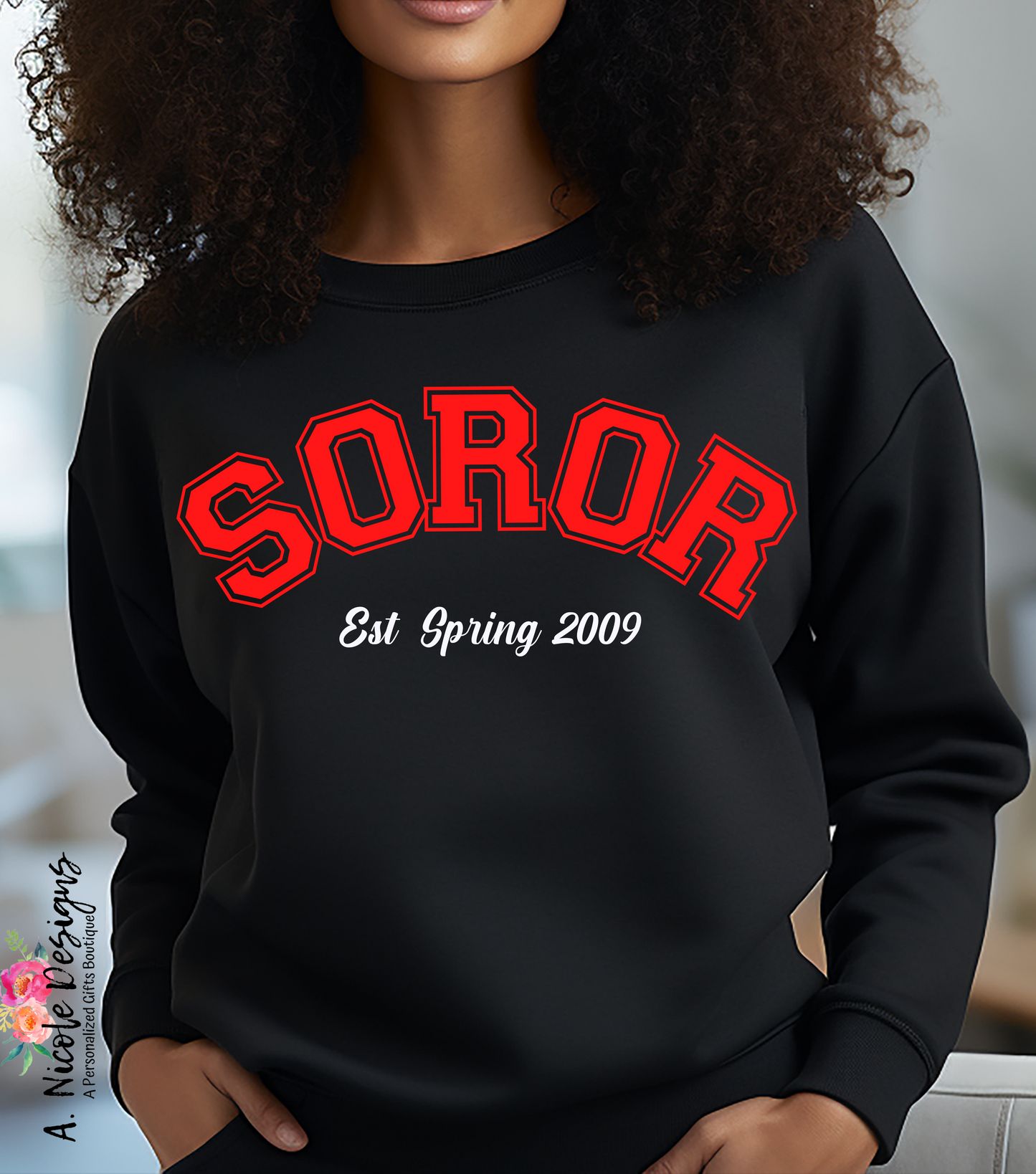 Soror Crewneck + T-Shirt | Sorority Girl | Delta Sigma Theta Sorority | DST