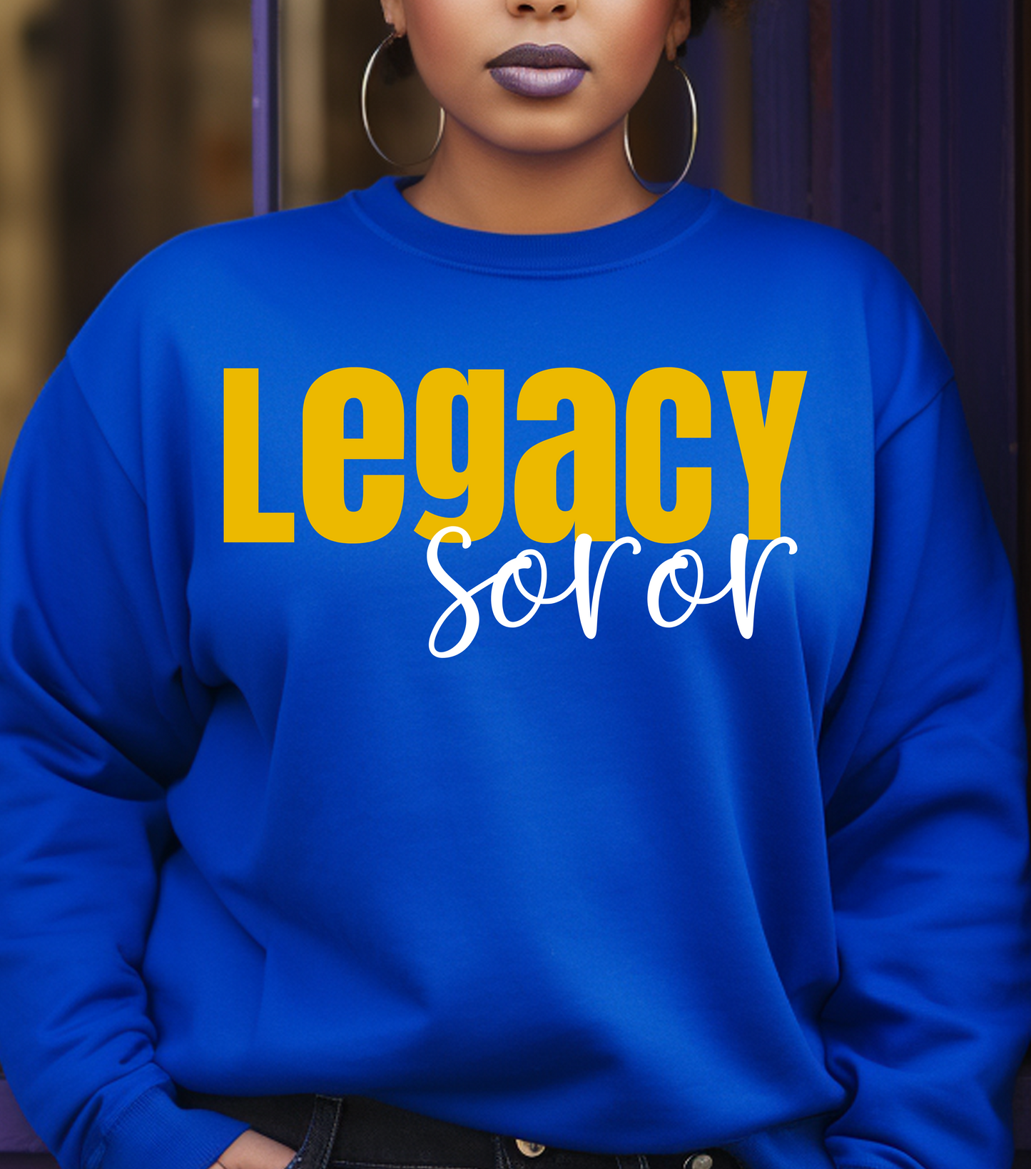 Legacy Soror Crewneck and T-Shirt | Sorority Girl | Sigma Gamma Rho Sorority | SGRho