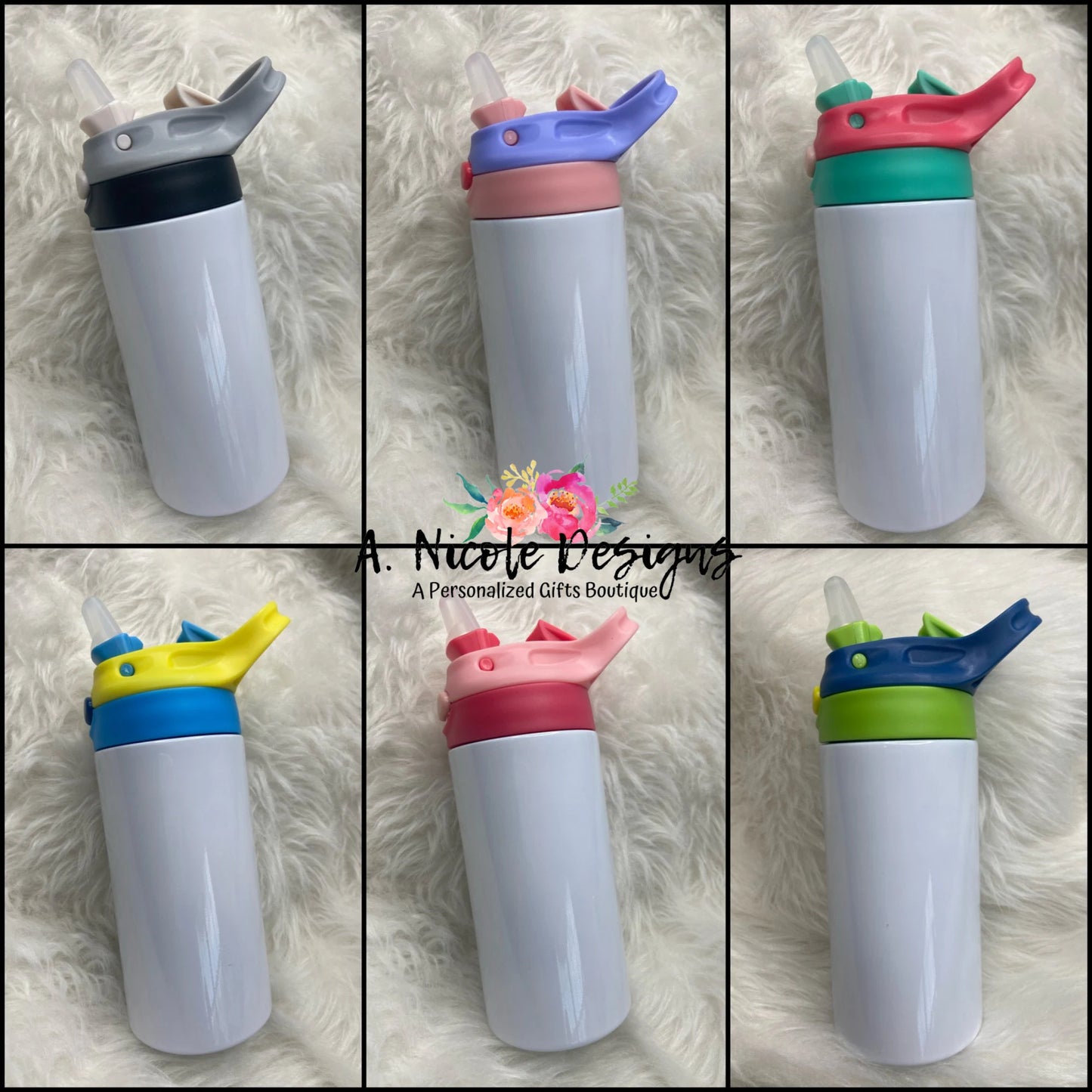 Back to School Kids Water Bottle Personalized