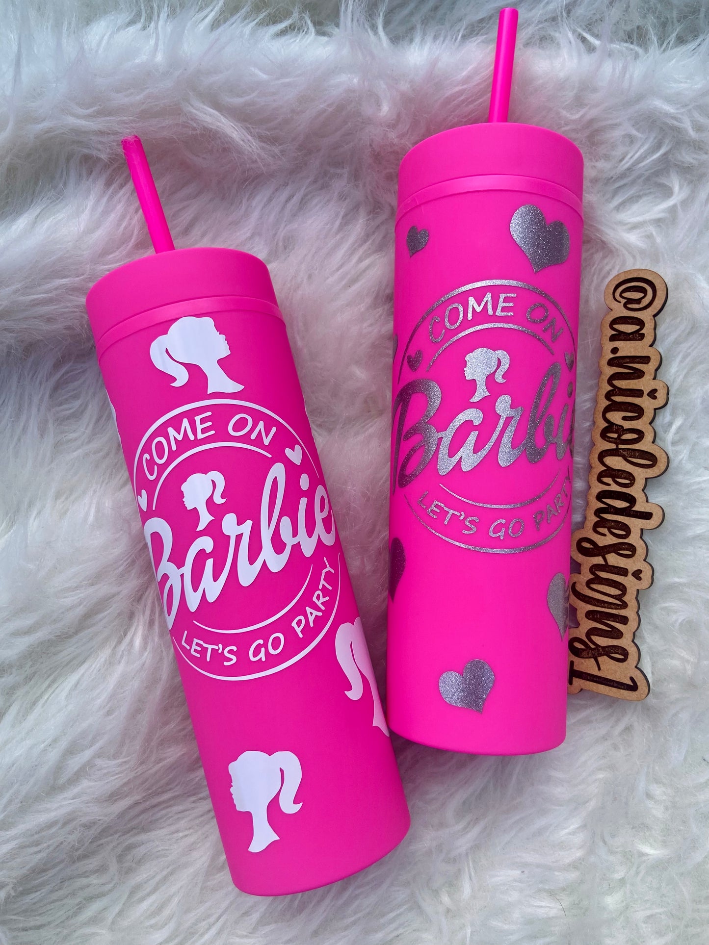 Hot Pink 16 oz Tumbler