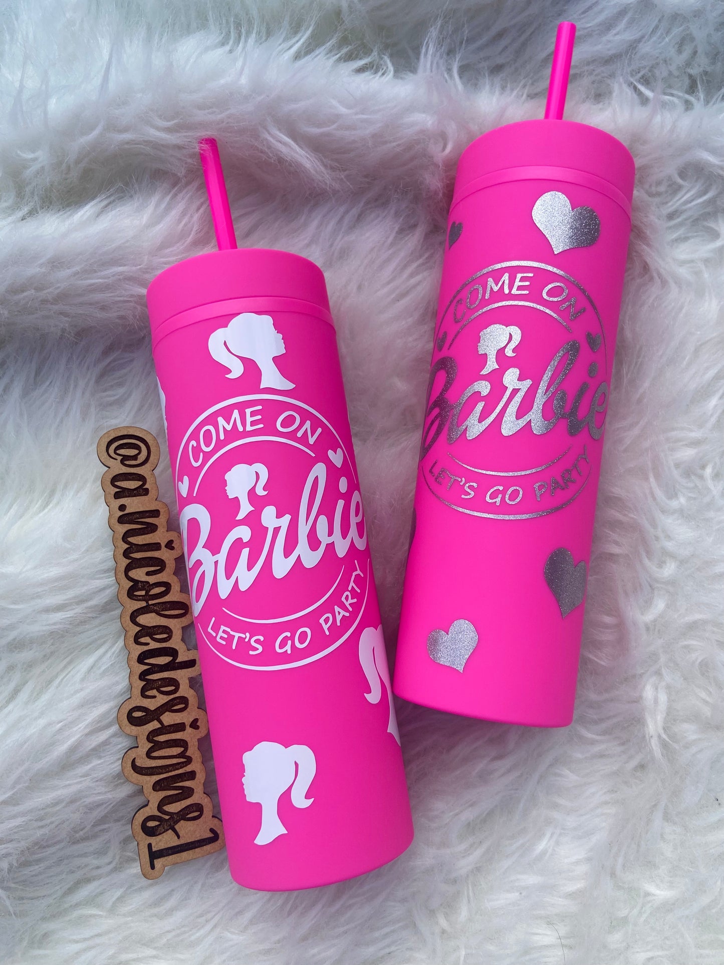 Hot Pink 16 oz Tumbler