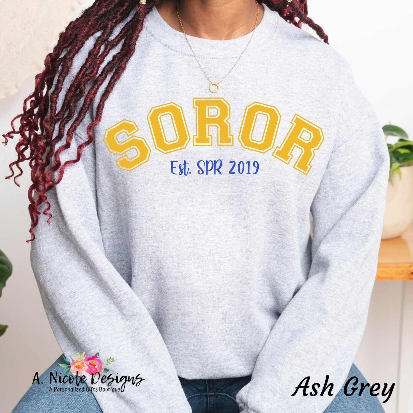 Soror Crewneck and T-Shirt | Sorority Girl | Sigma Gamma Rho Sorority | SGRho