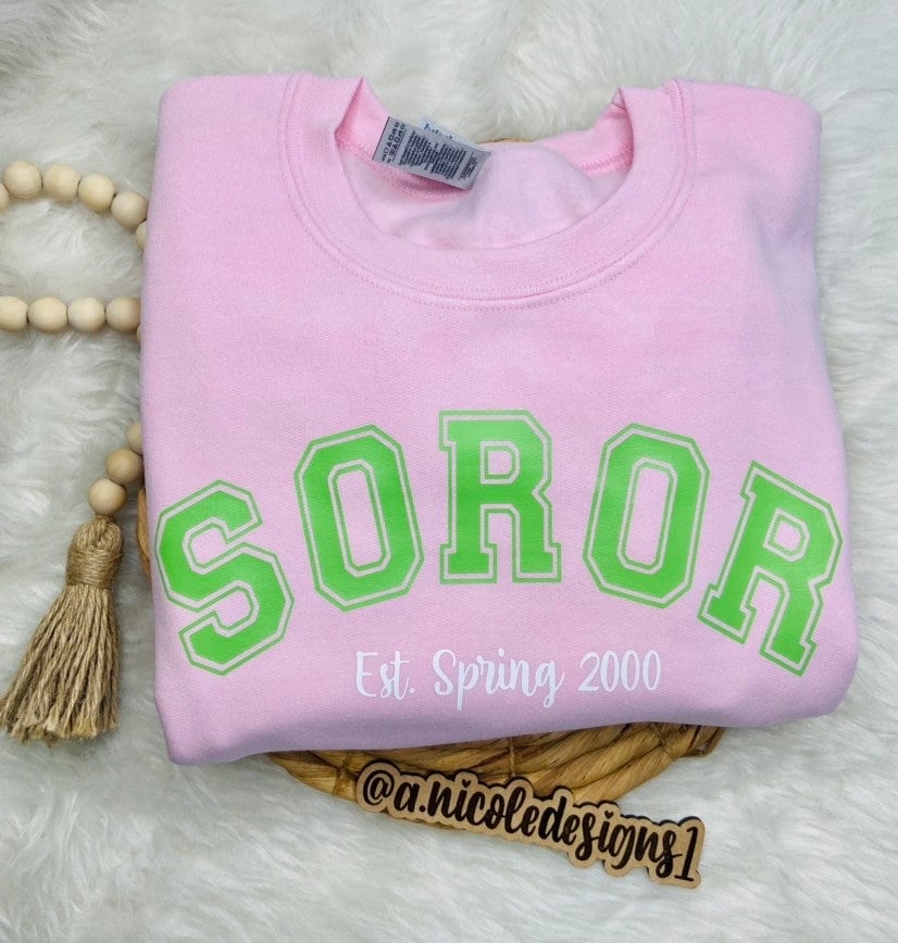 Soror Crewneck | Sorority Girl | Alpha Kappa Alpha Sorority | AKA