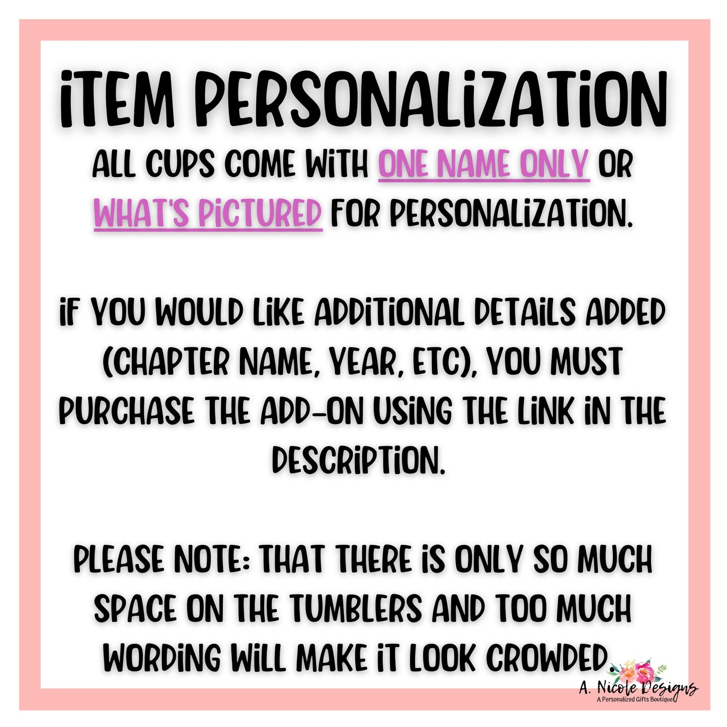 Sigma Gamma Rho Tumbler