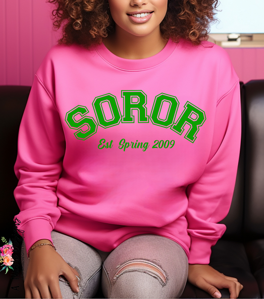 Soror Crewneck | Sorority Girl | Alpha Kappa Alpha Sorority | AKA