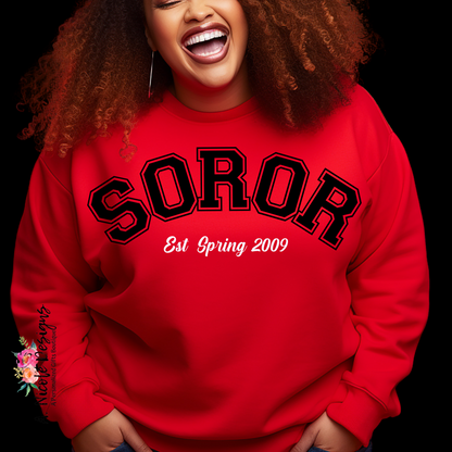 Soror Crewneck + T-Shirt | Sorority Girl | Delta Sigma Theta Sorority | DST