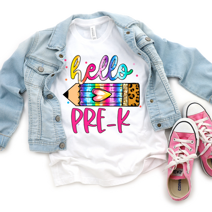 Hello Back to School w/pencil T-Shirt