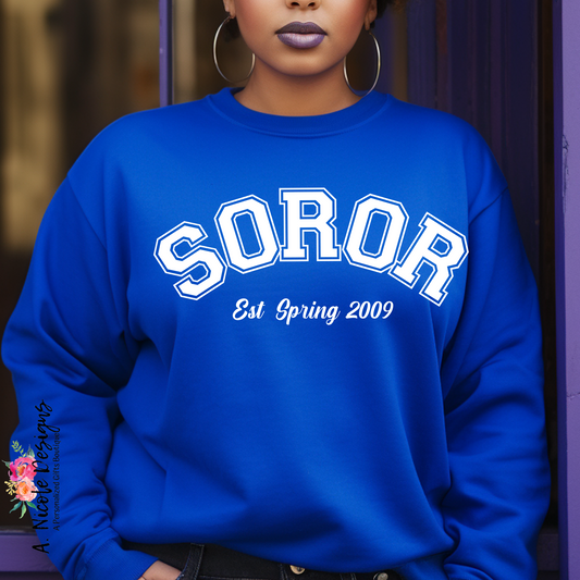 Soror Crewneck  & T-Shirt | Sorority Girl | Zeta Phi Beta Sorority | Zeta