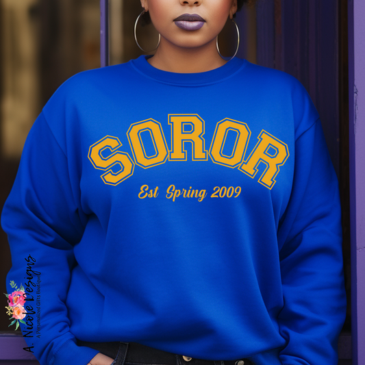 Soror Crewneck and T-Shirt | Sorority Girl | Sigma Gamma Rho Sorority | SGRho