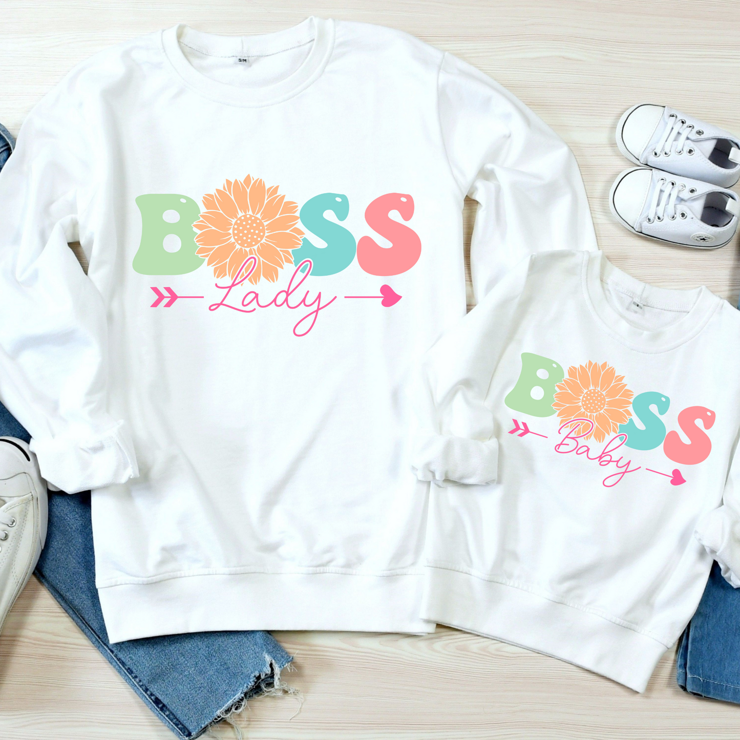 Boss Lady/Boss Baby Mommy & Me T-Shirt Set