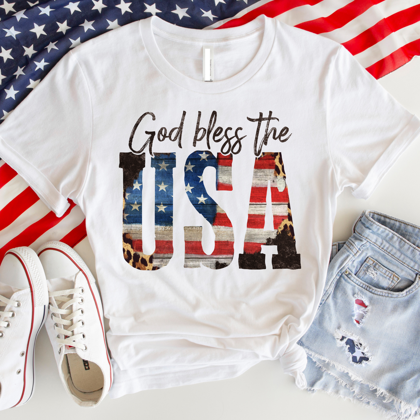 God Bless the USA Fourth of July T-Shirt