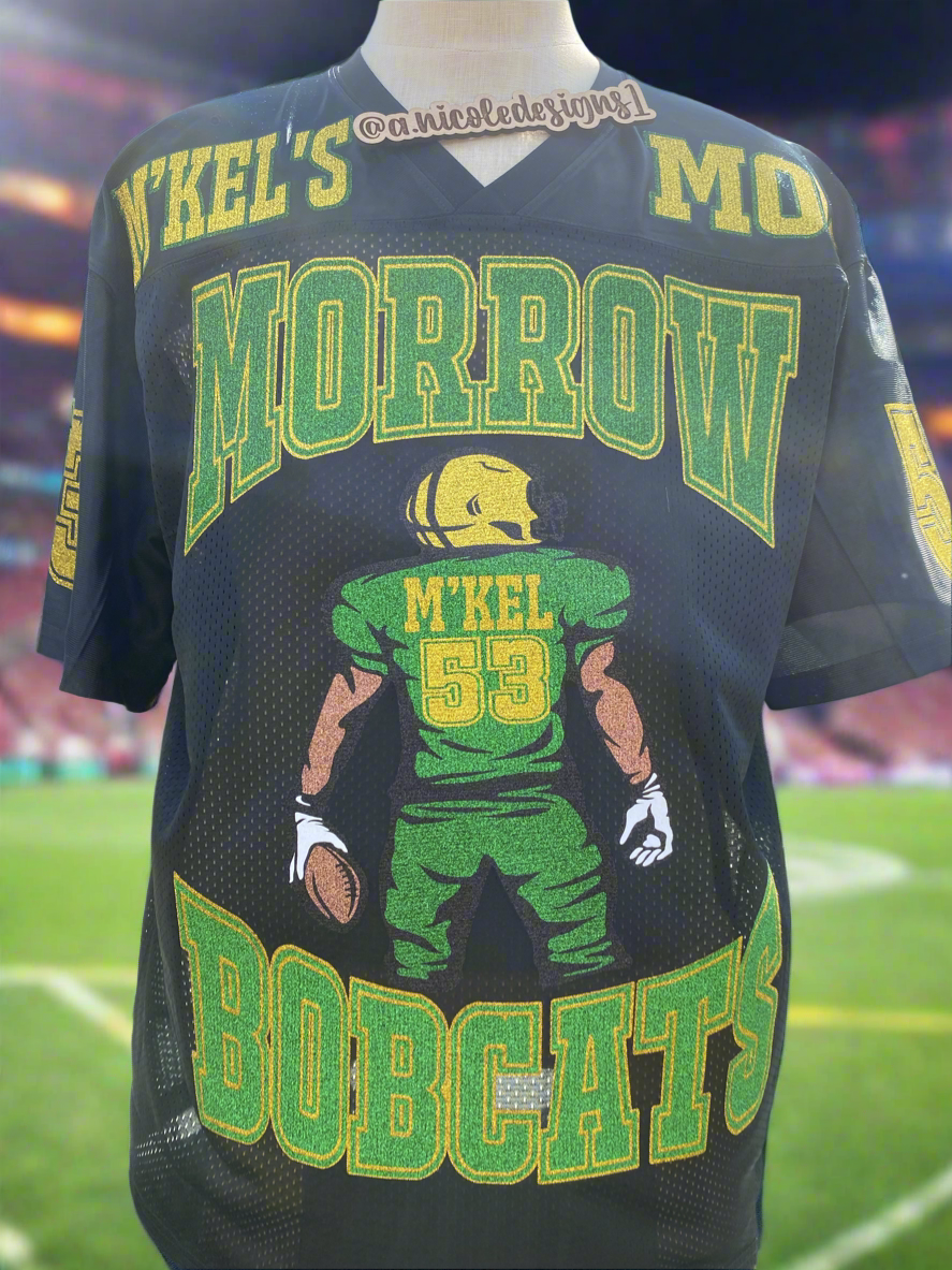 Glitter/ Non-Glitter Football Mom Jersey
