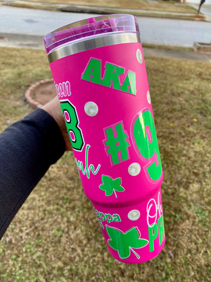 Personalized AKA Stainless Steel Cup | 40 oz