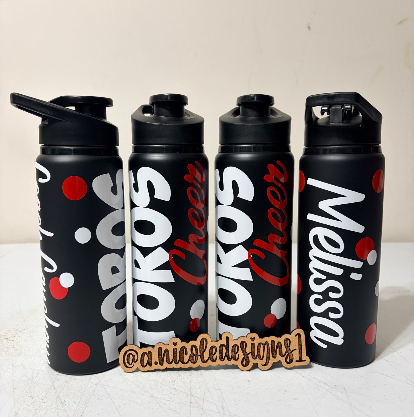 Cheerleading Water Bottles Style 2
