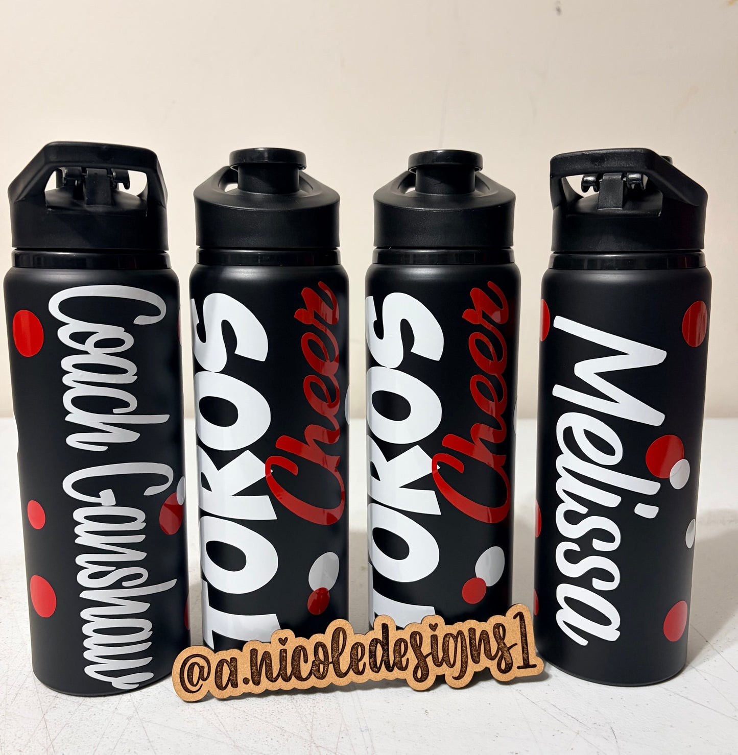 Cheerleading Water Bottles Style 2