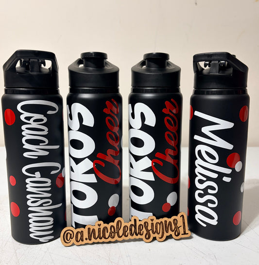 Cheerleading Water Bottles Style 2