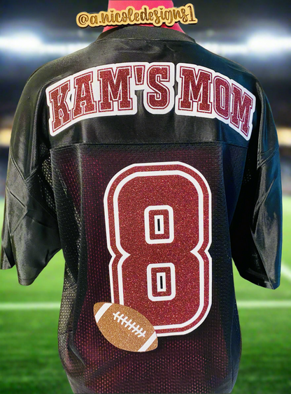 Glitter/ Non-Glitter Football Mom Jersey