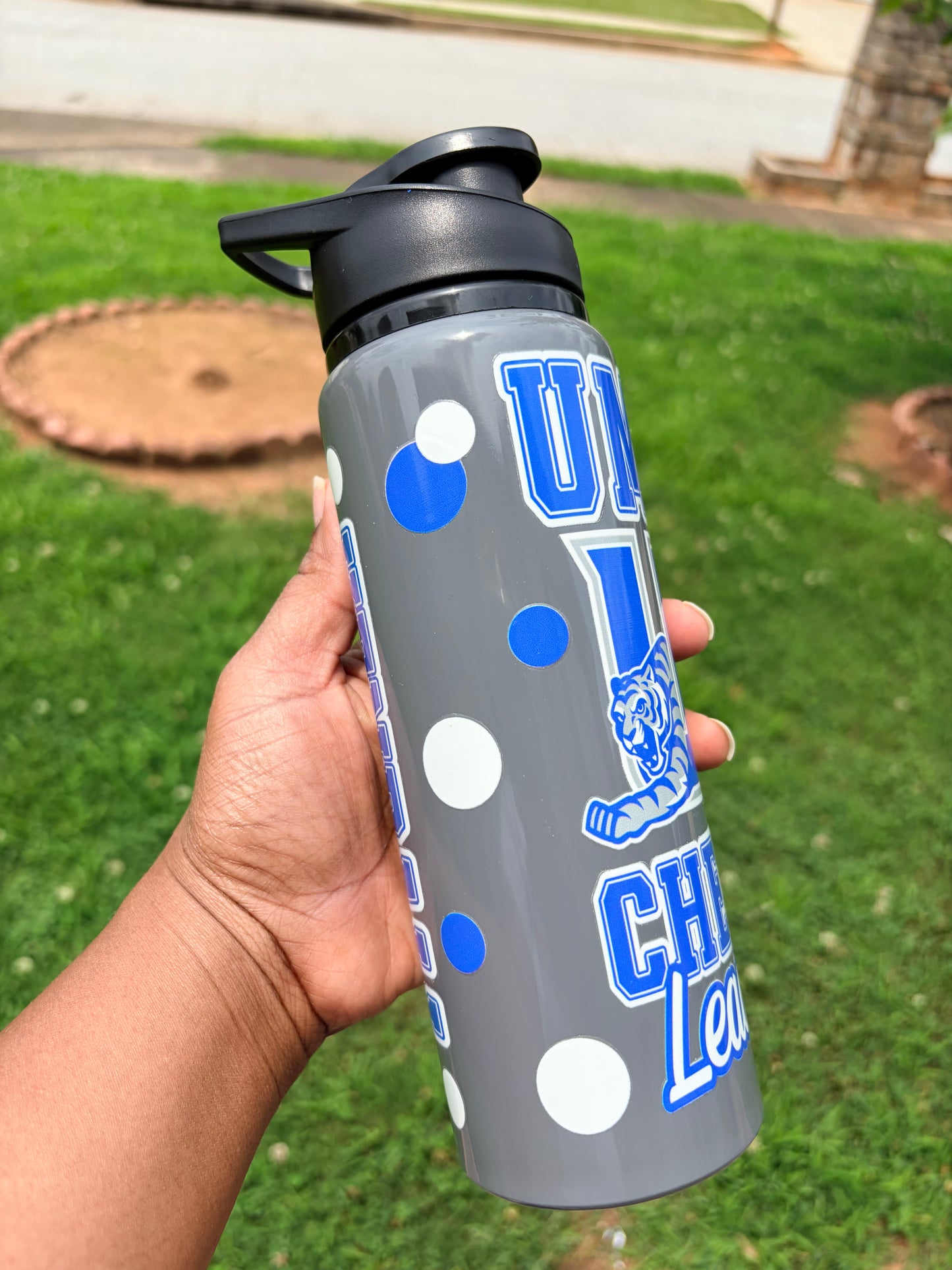 Design 2 Mascot Cheerleading Water Bottles/UVDTF