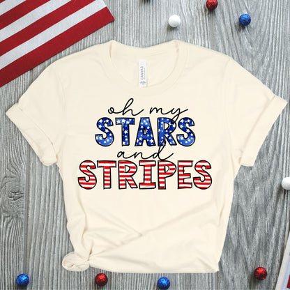 Oh My Stars & Stripes Fourth of July T-Shirt