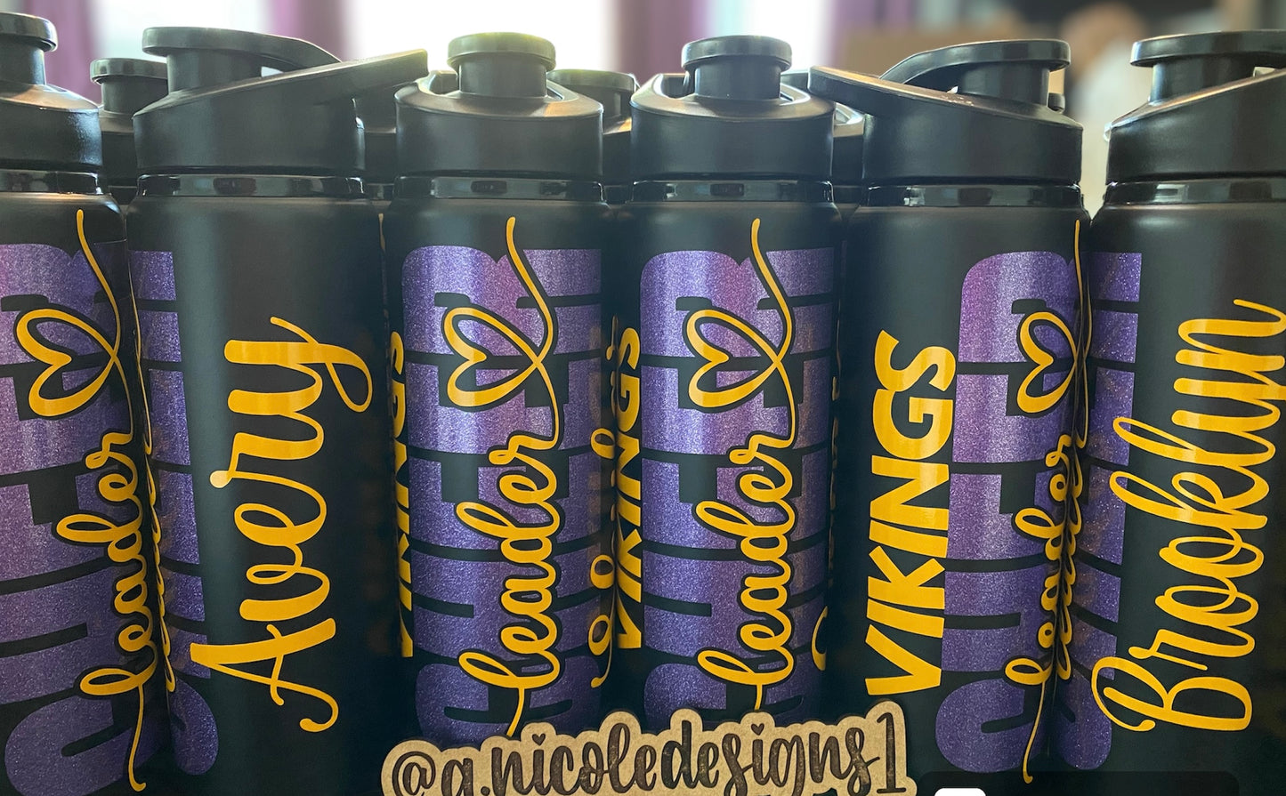 Cheerleader Water Bottles Style 4