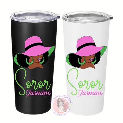 Alpha Kappa Alpha Inspired Soror Stainless Tumbler