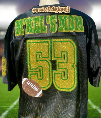 Glitter/ Non-Glitter Football Mom Jersey