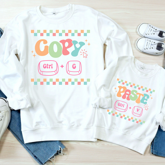 Copy/Paste Mommy & Me T-Shirt Set