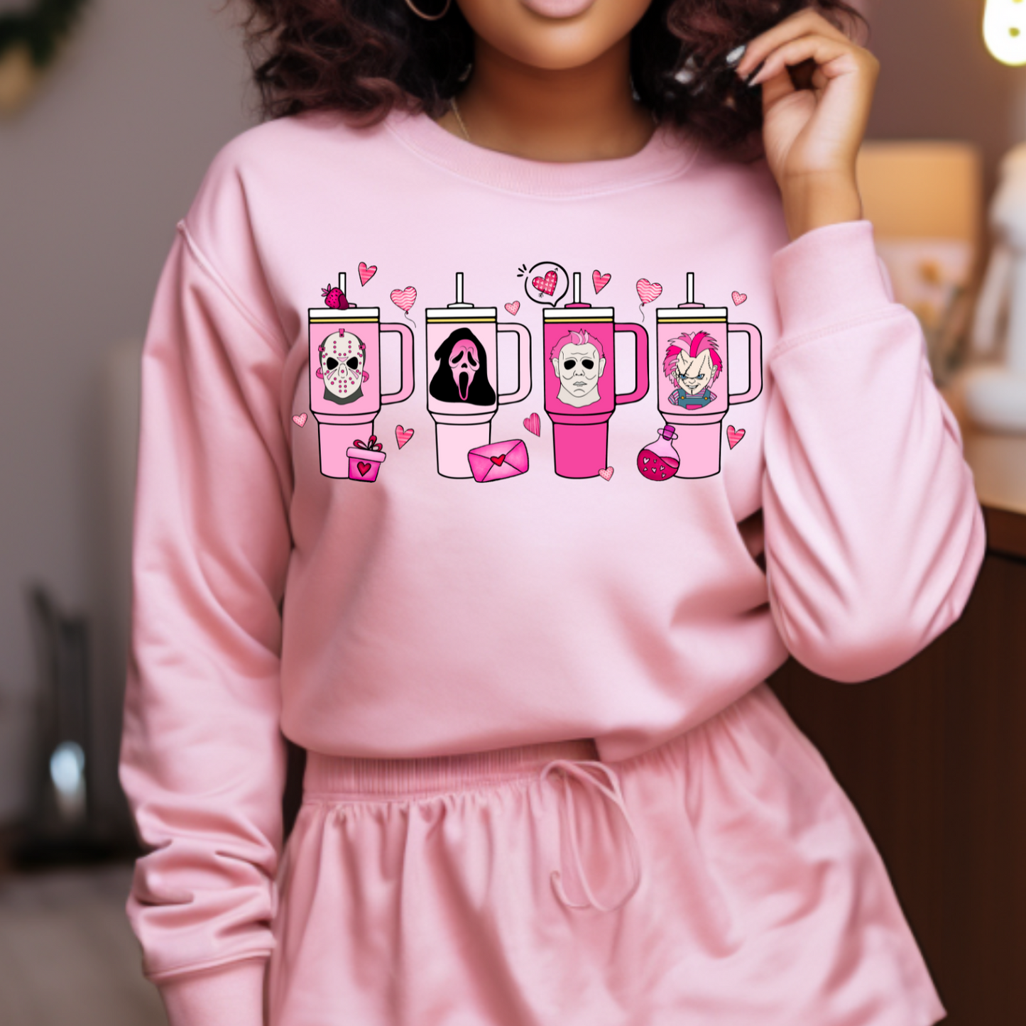 Horror Drinks Valentine Sweatshirt