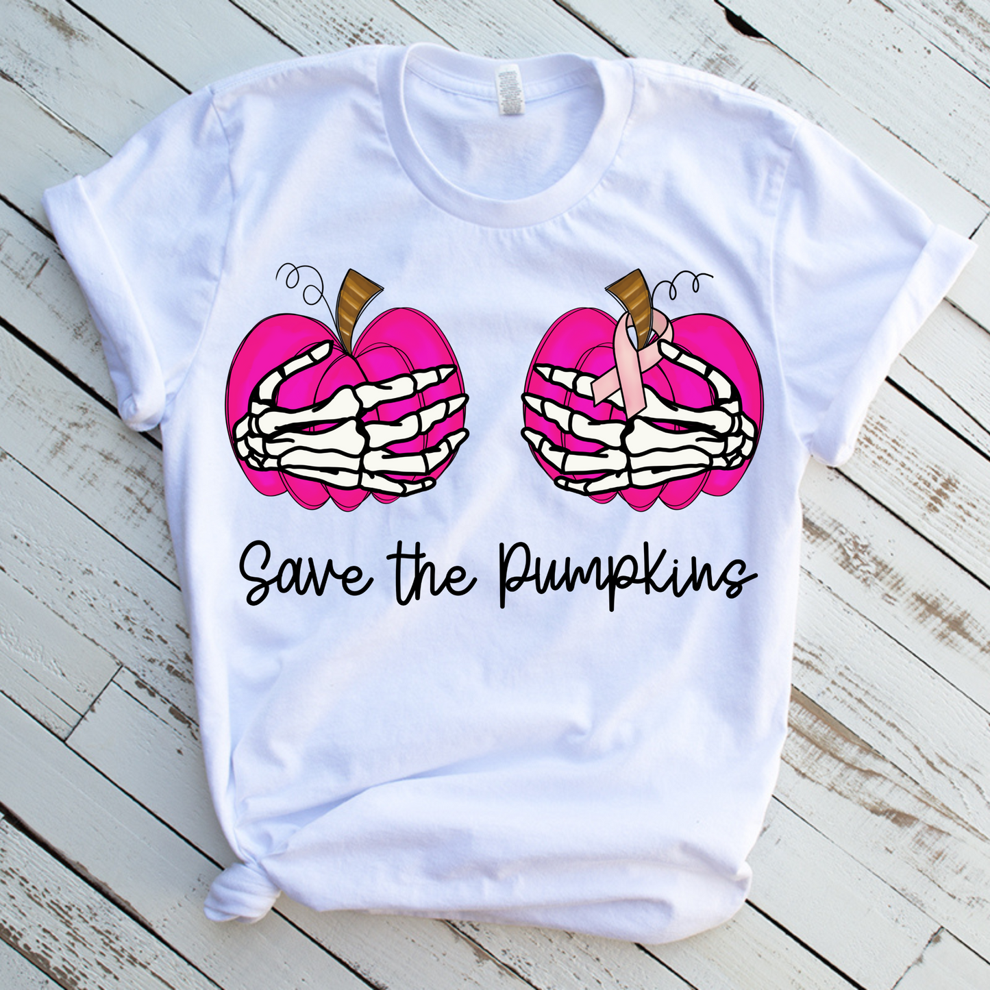 Save the Pumpkins Breast Cancer T-Shirt