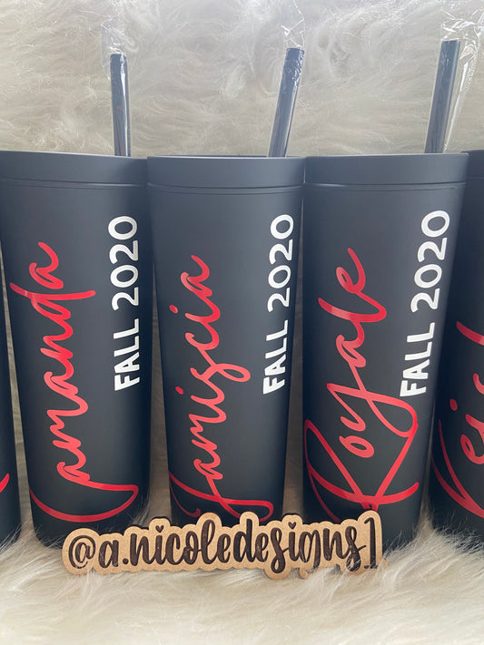 DST Inspired Name +Crossing Year Tumbler