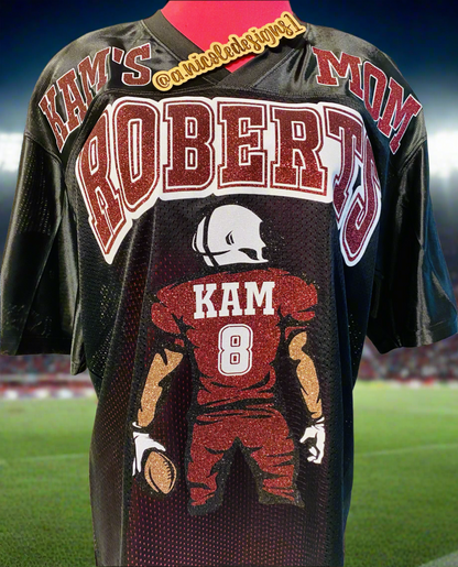 Glitter/ Non-Glitter Football Mom Jersey