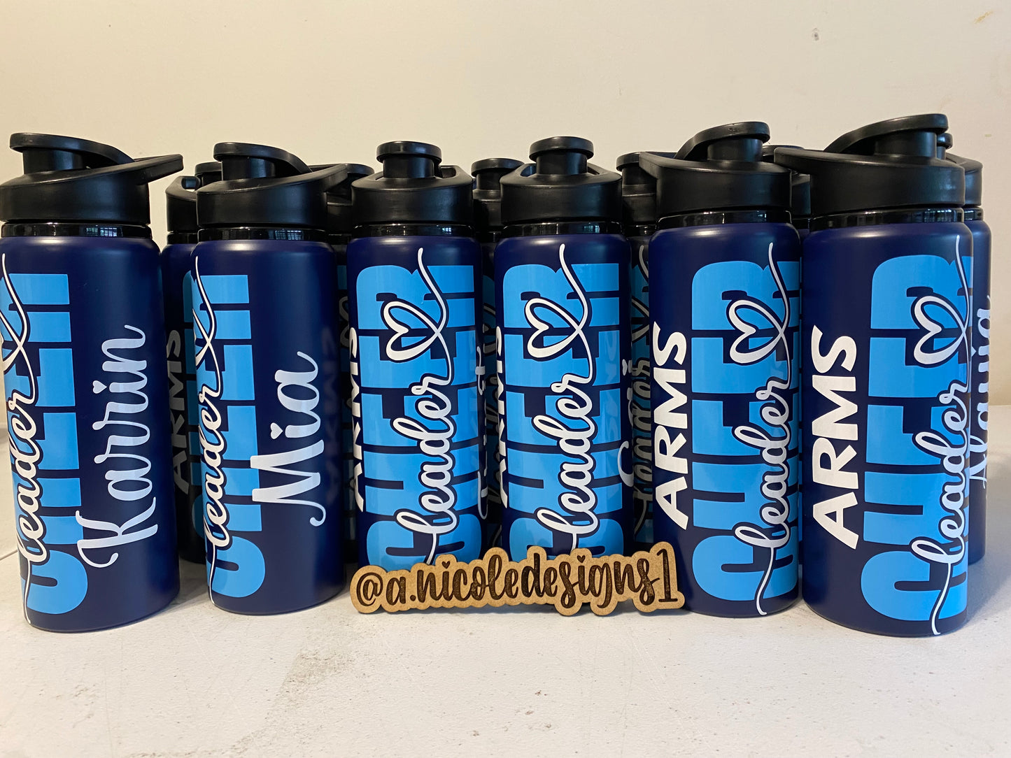 Cheerleader Water Bottles Style 4