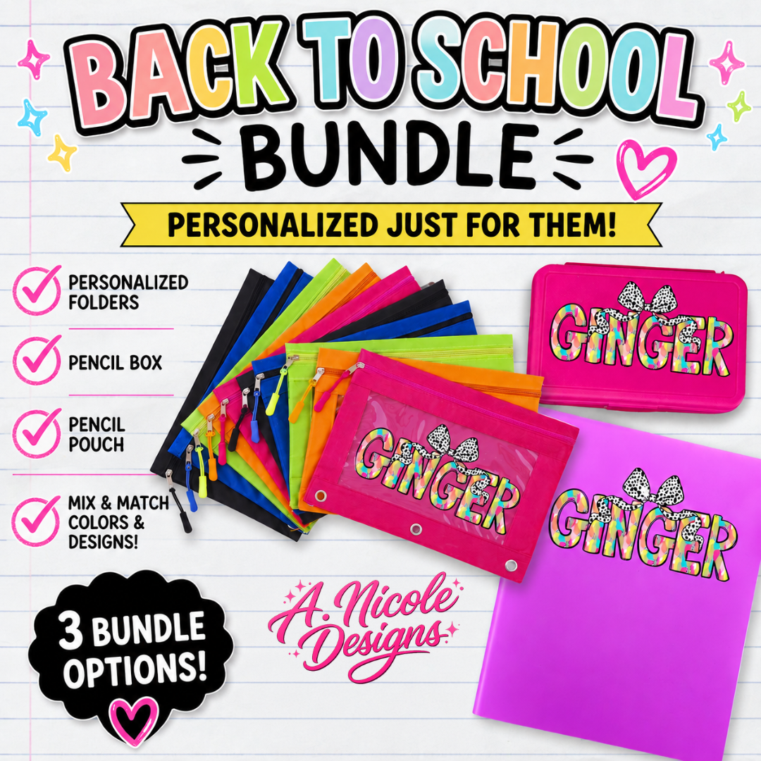 Personalized Back 2 School Bundles