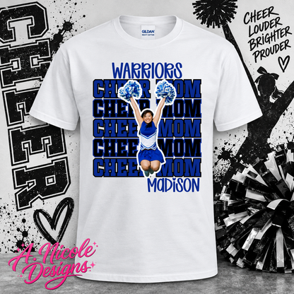 Cheer Mom Photo Shirt