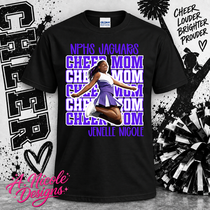 Cheer Mom Photo Shirt