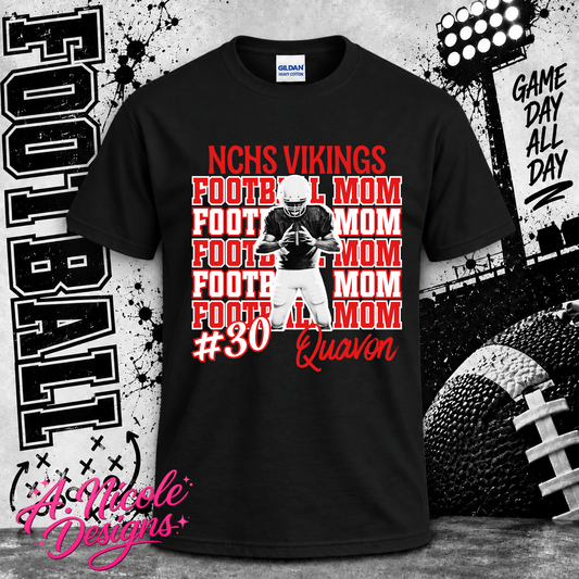 Football Mom Photo Shirt