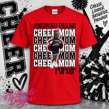 Cheer Mom Photo Shirt