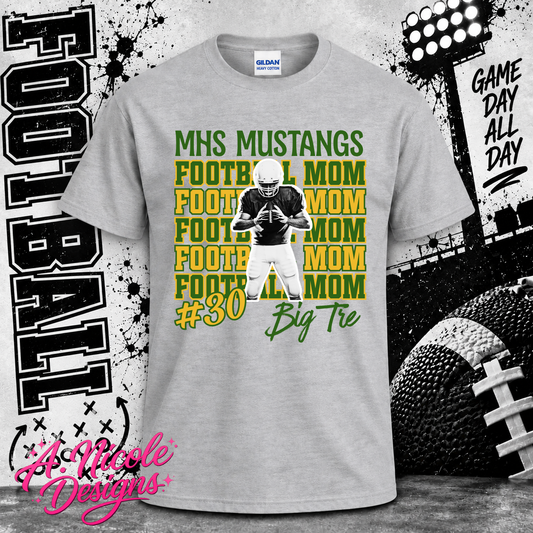 Football Mom Photo Shirt