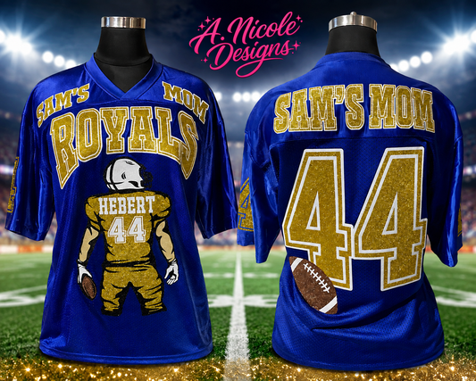 Custom Glitter Football Jersey